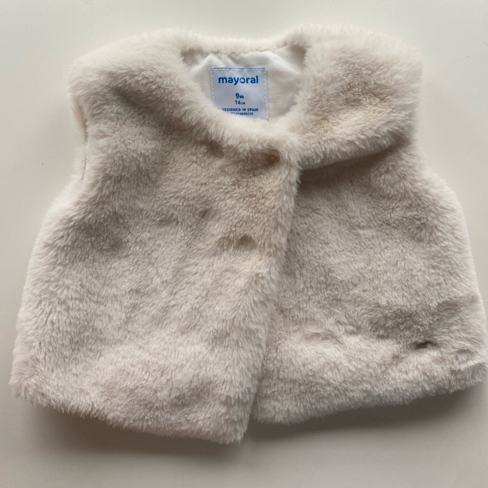 Mayoral baby fur vest